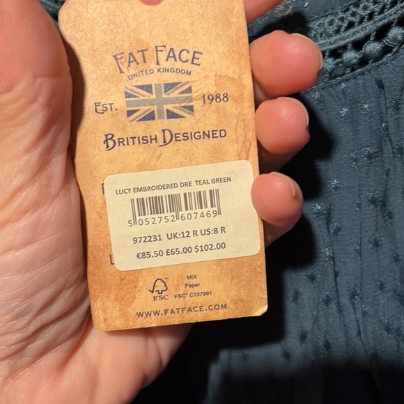 Fat Face boho-style dress, size 8 - Picture 8 of 11